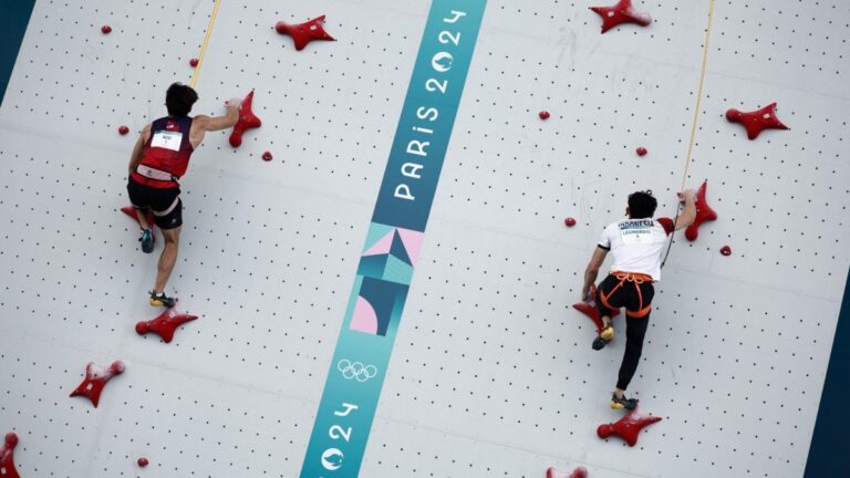 Highlights de escalada deportiva en Paris 2024: Resultados final velocidad varonil