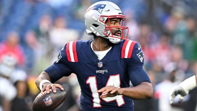 Los Patriots prefirieron cuidar a Drake Maye: Jacoby Brissett será su QB titular para la Semana 1