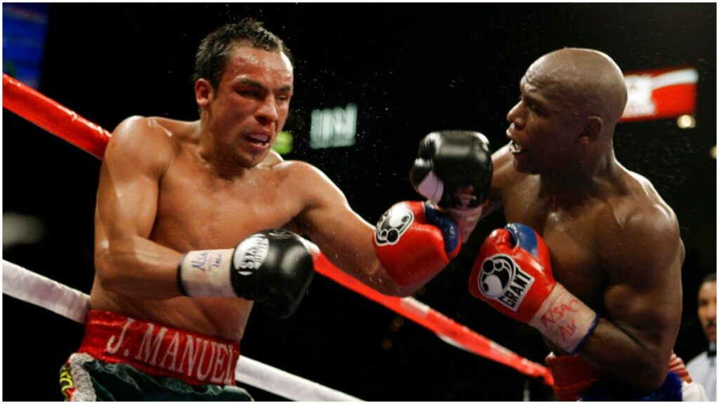 Juan Manuel Márquez y Floyd Mayweather Jr | AP