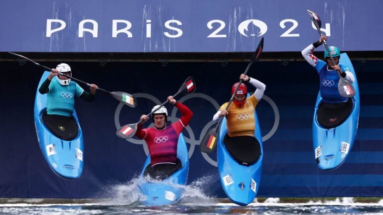 Highlights de canotaje slalom en Paris 2024: Resultados de la primera ronda y repechaje del kayak cross femenil y varonil