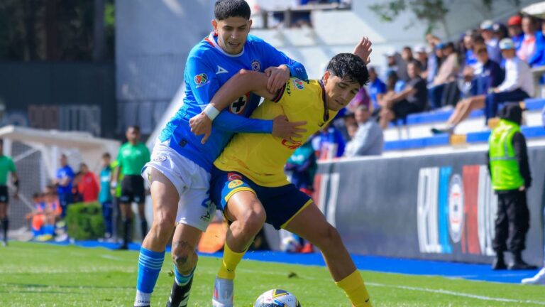 Kevin Álvarez regresa a la actividad con el América sub 23 en la derrota ante Cruz Azul