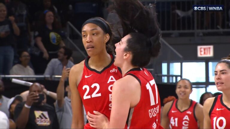 A’ja Wilson anota sobre la bocina y las Aces se imponen al Sky de Angel Reese