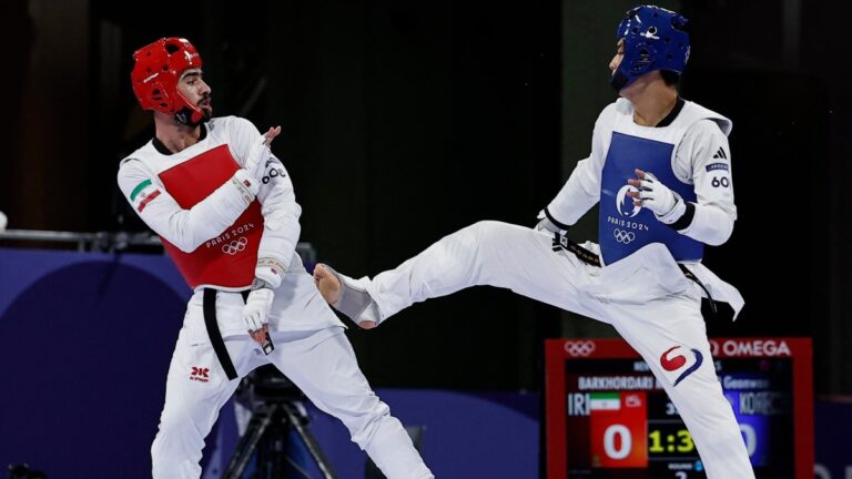 Highlights de taekwondo en Paris 2024: Resultados de semifinales y repechaje -80 kg varonil