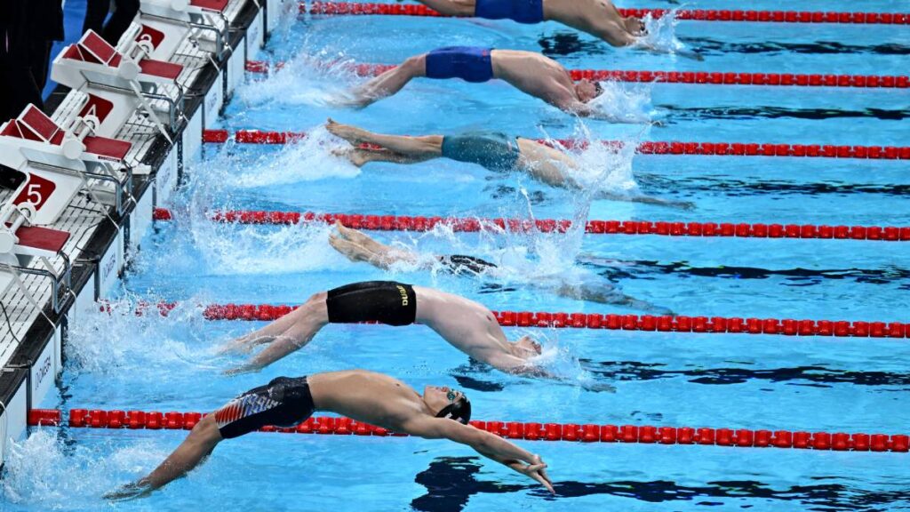 Finales y semifinales de la natación Paris 2024. Reuters