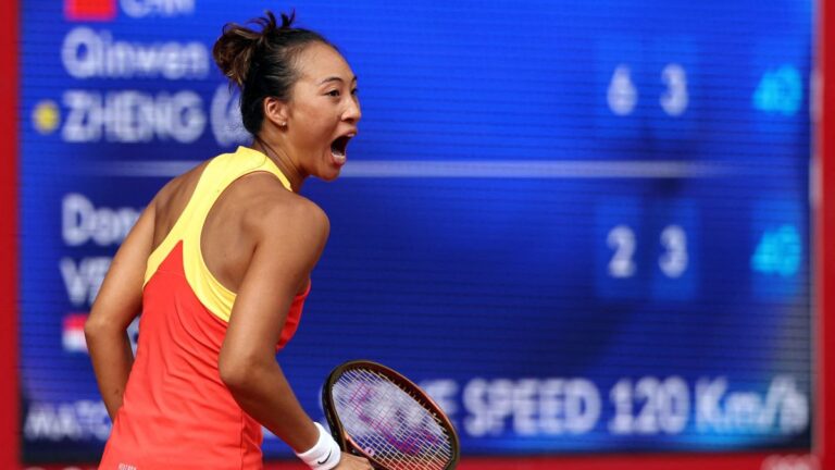 ¡Histórica! Qinwen Zheng conquista la medalla de oro en el tenis femenil de Paris 2024