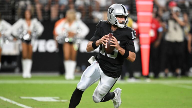 Gardner Minshew, el mariscal de campo titular de los Raiders de Las Vegas