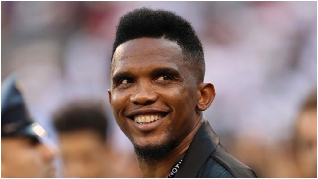 Samuel Eto'o celebra la llegada de su hijo a LaLiga | AP