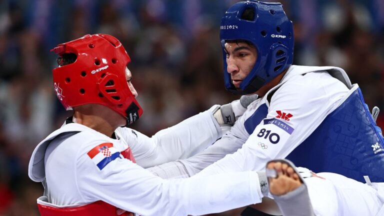 Highlights de taekwondo en Paris 2024: Resultados de repechaje y semifinales de los +80kg varonil