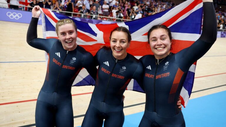 ¡Récord mundial! Gran Bretaña se lleva el primer oro del ciclismo de pista en Paris 2024