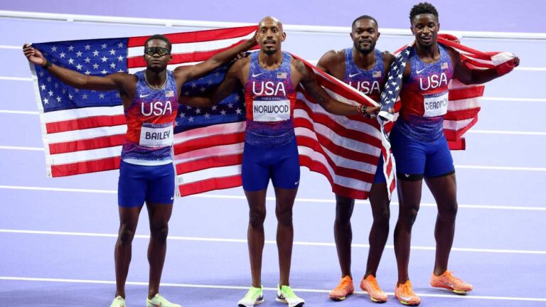 Estados Unidos gana su tercer oro consecutivo en el relevo varonil 4×400 con un nuevo récord olímpico