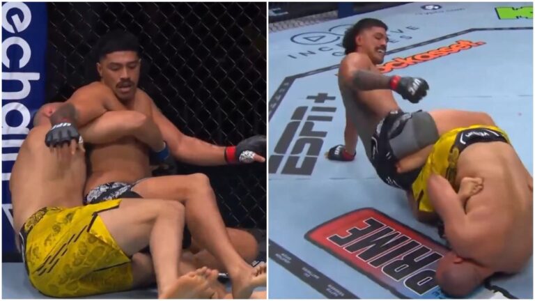 Junior Tafa enloquece al querer golpear a Valter Walker después de haberse rendido en UFC 305