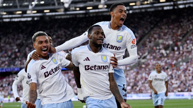 Aston Villa pega temprano y se impone a un West Ham carente de Edson Álvarez