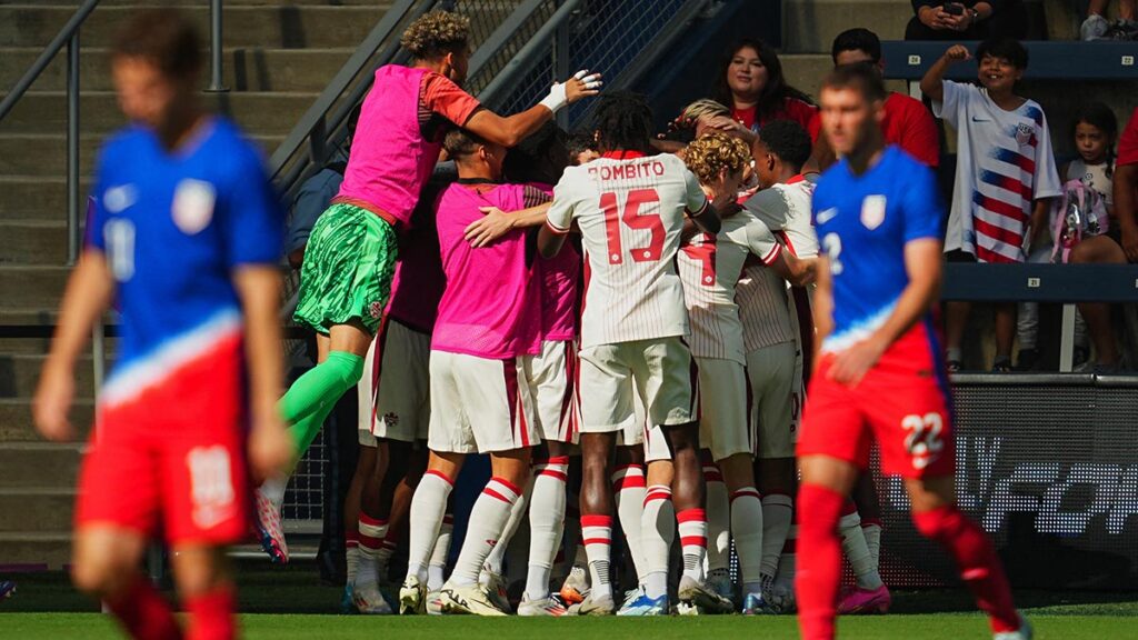 La selección de los Estados Unidos fue exhibida por Canadá y cae en duelo amistoso