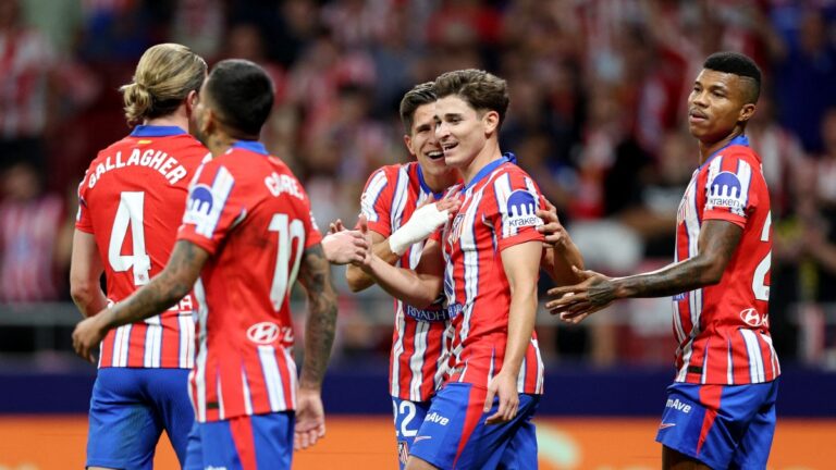 Y llegó: Julián Álvarez marcó su primer gol como jugador del Atlético de Madrid