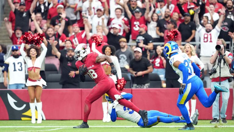 Marvin Harrison Jr tiene sus primeros touchdowns y Cardinals aplastan a los Rams