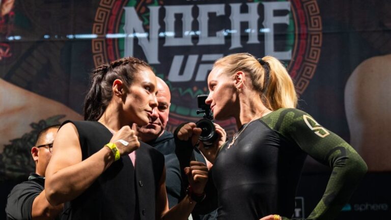 ¡Todo listo! Alexa Grasso y Valentina Shevchenko superan la báscula previo a Noche UFC