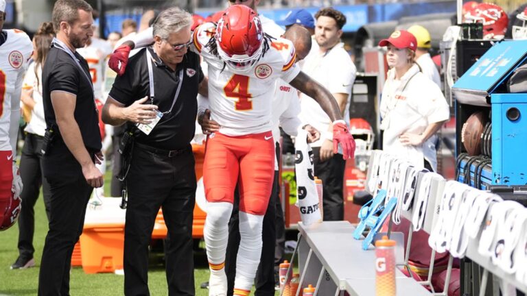 Alerta en Kansas City: Rashee Rice podría tener una lesión de ligamento cruzado tras choque con Patrick Mahomes