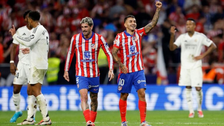 ¡Nunca dejaron de creer! Atlético rescata el empate ante Real Madrid en el tiempo agregado del derbi