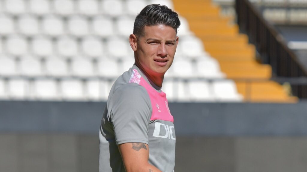 James Rodríguez con el Rayo Vallecano.