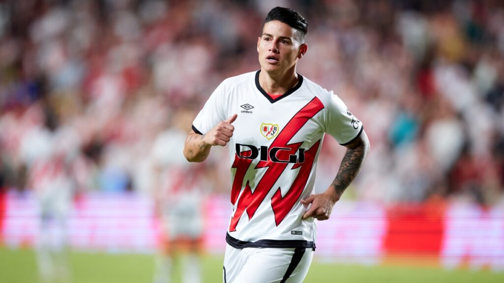 James Rodríguez jugando con Rayo Vallecano | Getty Images.