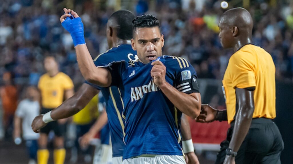 Radamel Falcao García celebrando con Millonarios | VizzorImage.