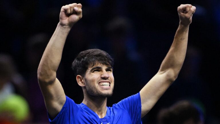 Carlos Alcaraz le da la igualdad a Europa tras vencer a Ben Shelton en la Laver Cup