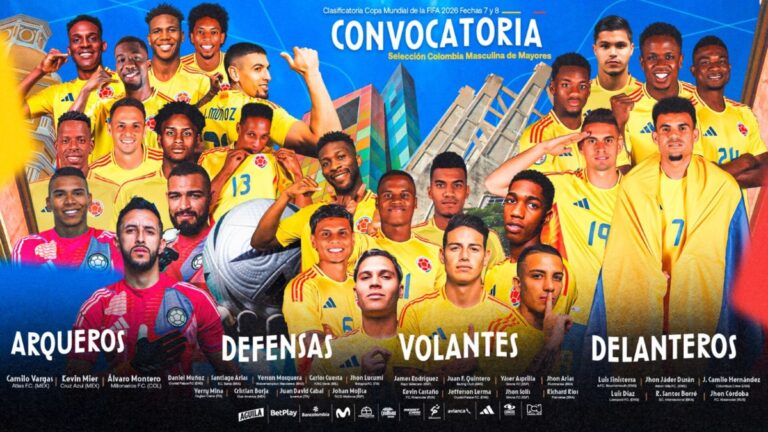 Así está la Selección Colombia: ¿cómo llegan los convocados para la Eliminatoria ante Perú y Argentina?