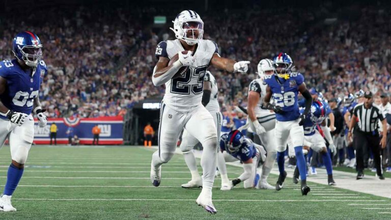 Los Cowboys superan a unos Giants en apuros; Dak Prescott llega a 13 victorias consecutivas ante Nueva York