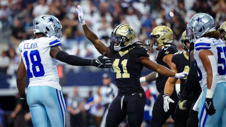 Cowboys de Dallas se derrumban en casa ante los Saints de Nueva Orleans