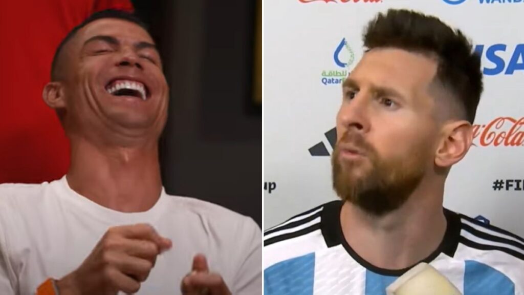 Cristiano Ronaldo imita el "qué mirás bobo" de Lionel Messi