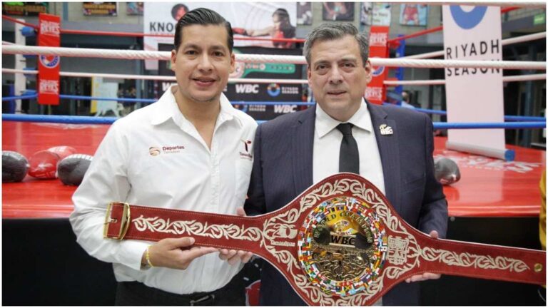 Así luce el cinturón Tamaulipas II del CMB para la pelea de Canelo Álvarez vs Edgar Berlanga