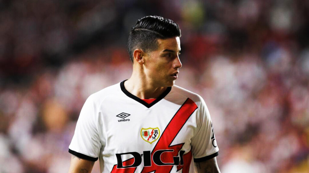 James Rodríguez, con el Rayo Vallecano. - @RayoVallecano.