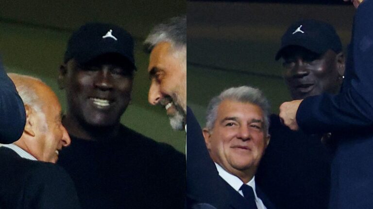 Michael Jordan sorprende a todos y aparece en la Champions League para el Monaco vs Barcelona