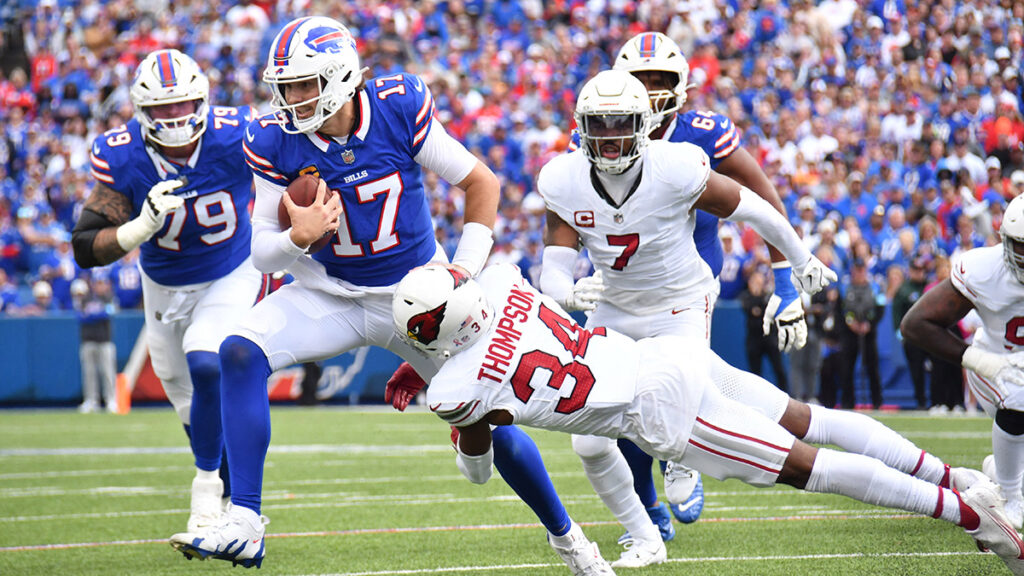 Josh Allen despertó en la segunda mitad para guiar a los Bills al triunfo. Reuters