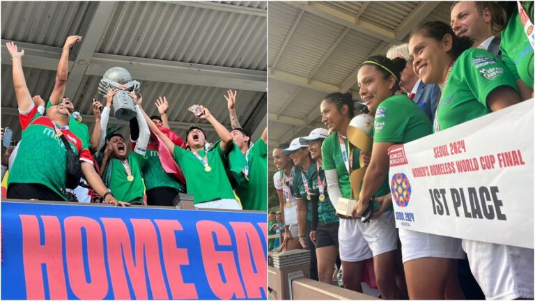 ¡México campeón! La selección azteca se lleva los títulos varonil y femenil de la Homeless World Cup