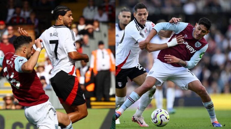 Examericanistas le ponen sabor a la Premier League: Edson Álvarez, Raúl Jiménez y Guido Rodríguez, juntos en el Craven Cottage