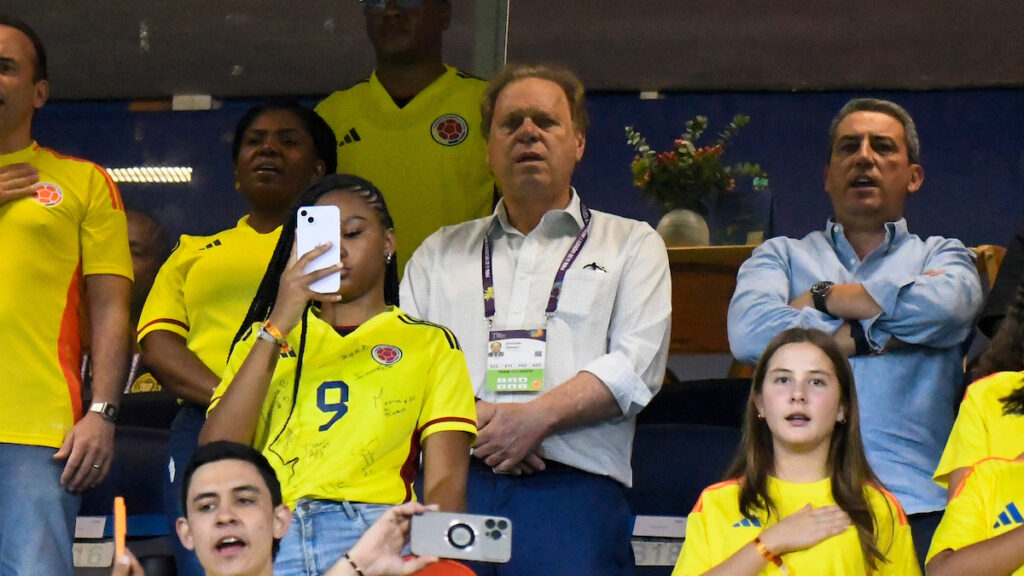 Ramón Jesurun y Fernando Jaramillo, durante un partido. - Vizzor Image.