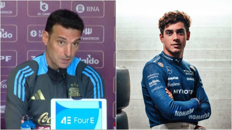 Lionel Scaloni sobre Franco Colapinto: de las cosas en común a la reacción por su debut en la Fórmula 1