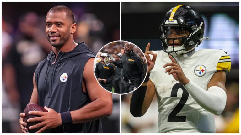 Mike Tomlin se niega a nombrar a Justin Fields como su quarterback titular a la espera de Russell Wilson