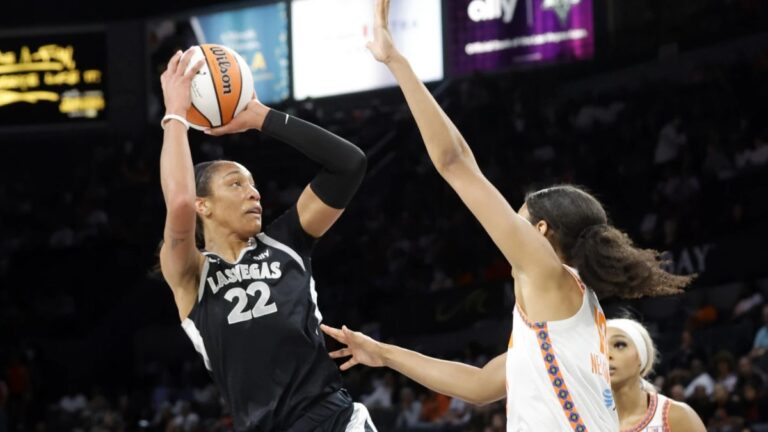 A’ja Wilson llega a los históricos 1000 puntos en una sola temporada de la WNBA en la victoria de Aces ante el Sun