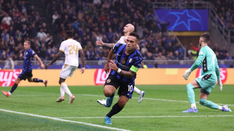 Lautaro anotó para la victoria del Inter en Champions en menos de diez minutos