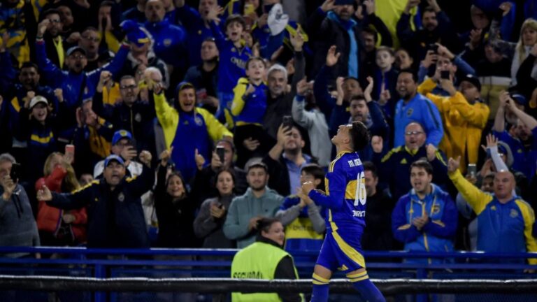 Boca vence a Argentinos Juniors y respira en la Liga Profesional