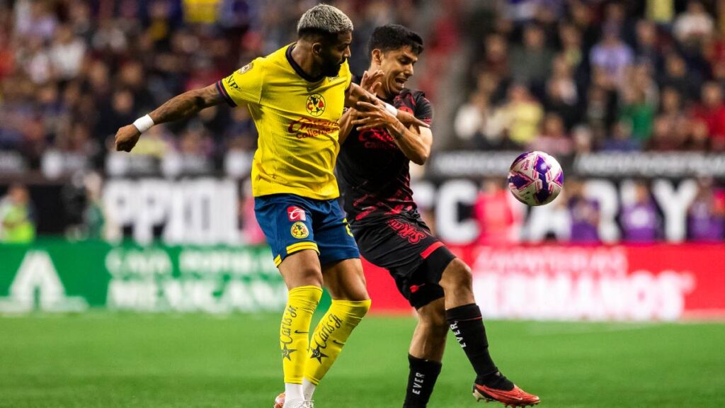 América rescata el empate ante Tijuana en la frontera