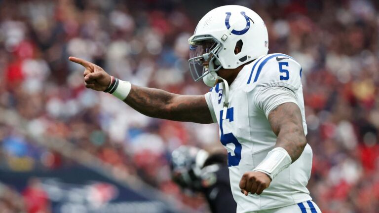 Los Indianapolis Colts banquean a Anthony Richardson; Joe Flacco titular para el partido ante los Vikings