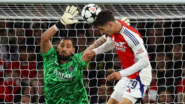 El primer tiempo de pesadilla de Donnarumma hunde al PSG en su visita al Arsenal