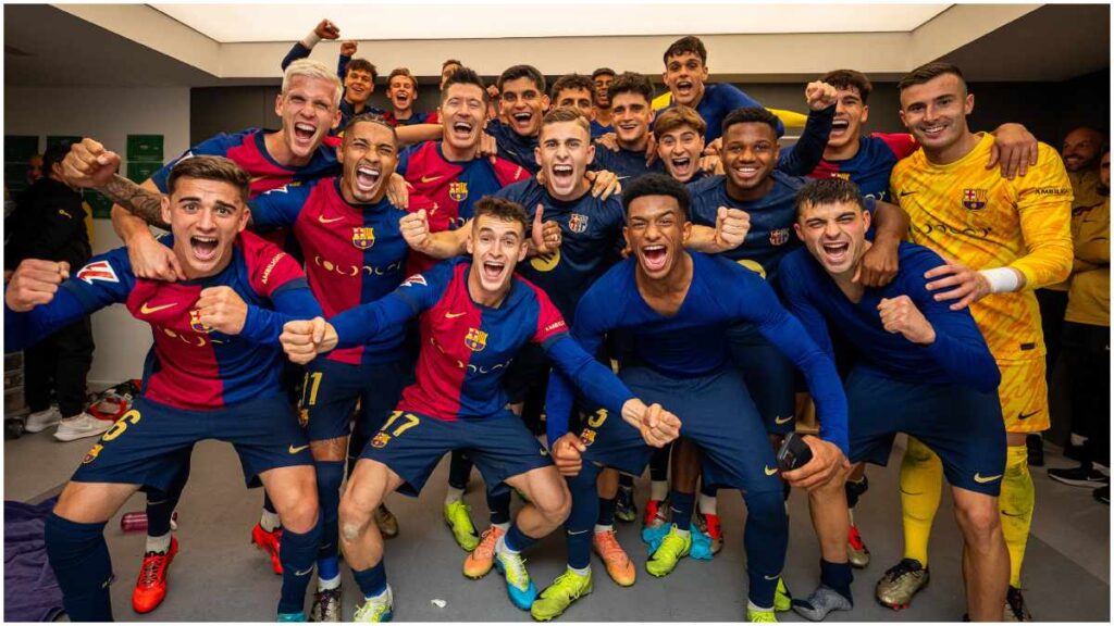 Barcelona celebra la victoria sobre el Real Madrid | X:@FCBarcelona_cat