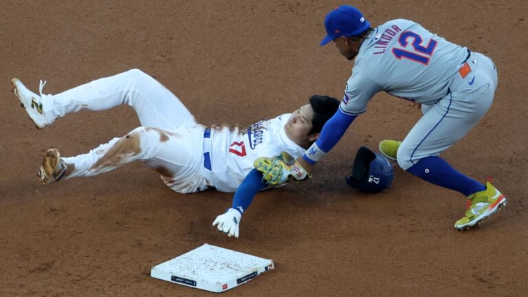 ¡Atrapado! Shohei Ohtani ve cortada una racha de 36 robos de bases con los Dodgers