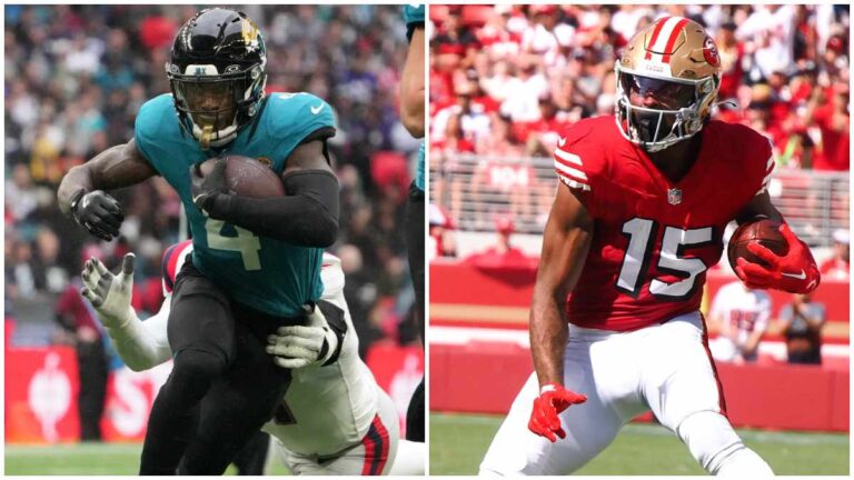 Los agentes libres para la Semana 8 del Fantasy de la NFL: Jauan Jennings, Tank Bigsby…