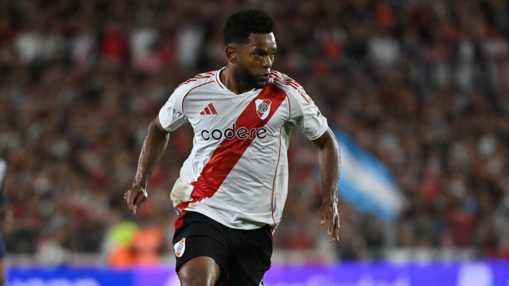 Miguel Ángel Borja, durante el partido. - @RiverPlate.