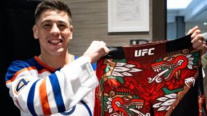 ¡Con poder Azteca! Brandon Moreno presenta su pantaloncillo especial para la pelea ante Amir Albazi en UFC Edmonton